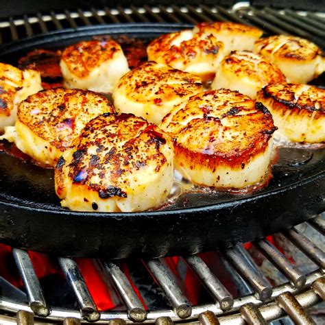cook scallops on gas grill